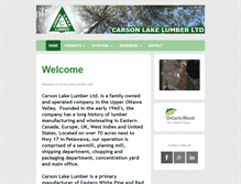 Tablet Screenshot of carsonlakelumber.com